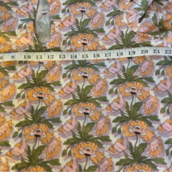 J Crew Liberty Cotton Poppy Print Popover Peasant Top, Size Medium. - Picture 5 of 9